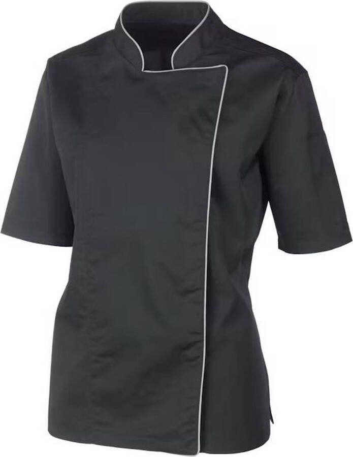 Professional koksjas koksbuis voor dames maat XL is een hoogwaardig kledingstuk van polyester en katoen dat speciaal is ontwikkeld voor professioneel gebruik in keukens