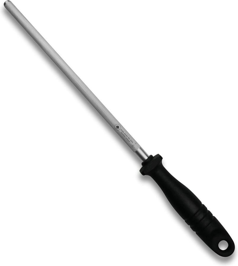 Professioneel aanzetstaal voor messen messenslijper 21 cm speciaal staal messenslijper ergonomisch gevormde handgreep met vingerbescherming zwart