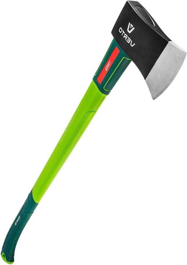 Professionele 2500 g bijl Lengte 880 mm Glassteel Kloofbijl Groen