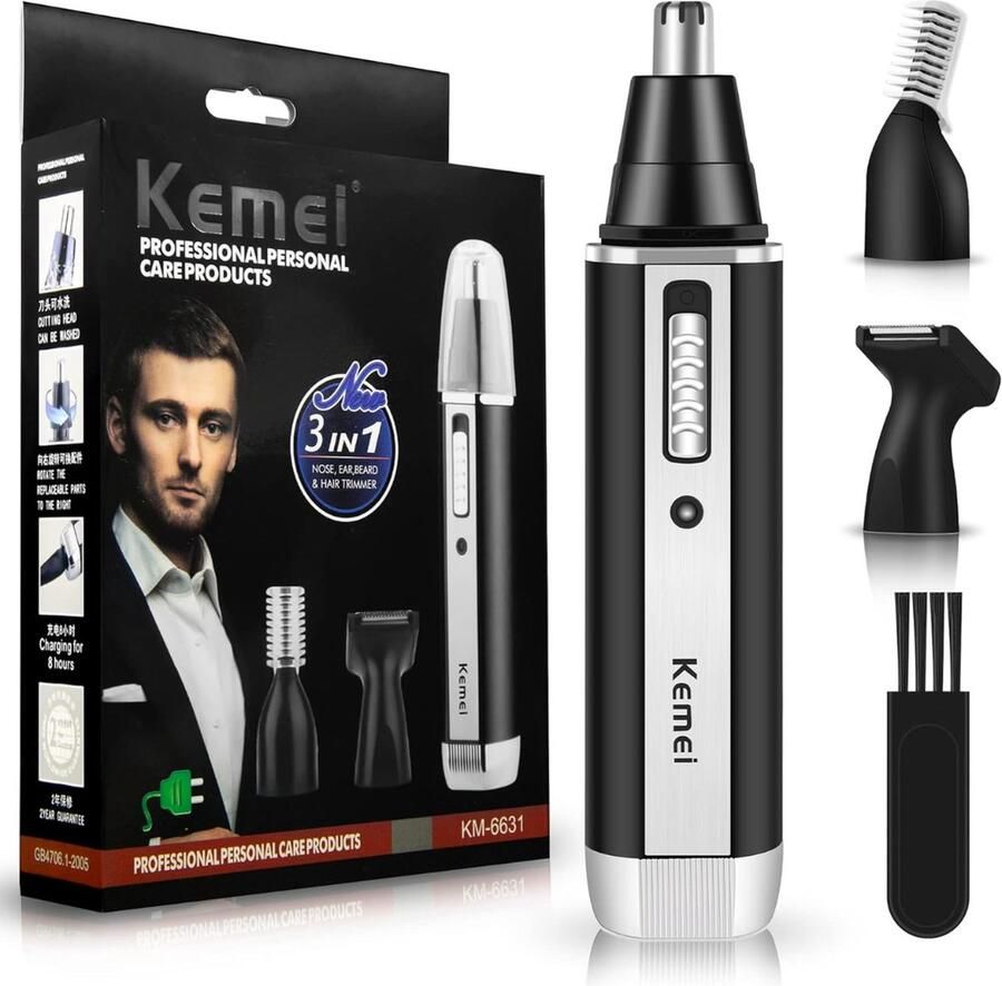 Professionele 4-in-1 Neushaartrimmer Wenkbrauwtrimmer Baardtrimmer Neus- En Oorhaartrimmer USB-Oplaadbaar
