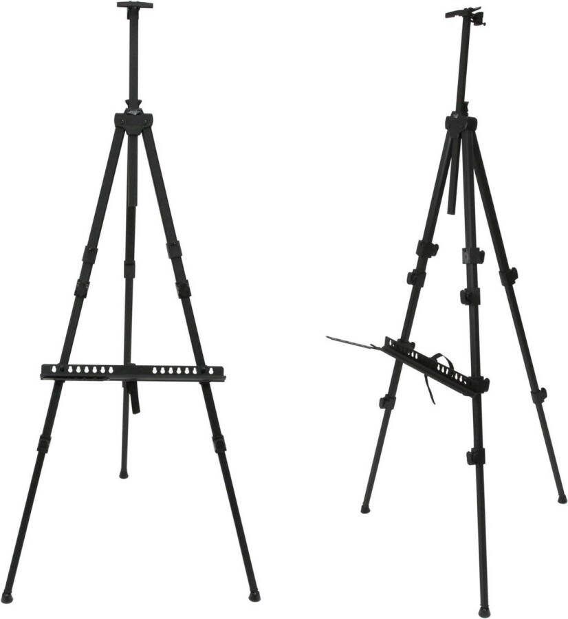 Professionele ALU veldezel van aluminium frame tot 120cm hoog voor spieraam van schildersdoek