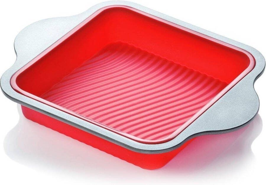 Professionele anti-aanbak siliconen bakvorm Brownie taartvorm 2032 cm koken geluiddempers FDA-goedgekeurd