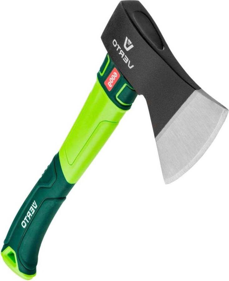 Professionele bijl 860 g Glasvezel steel Universele bijl kloofbijl Lengte: 370 mm Groen