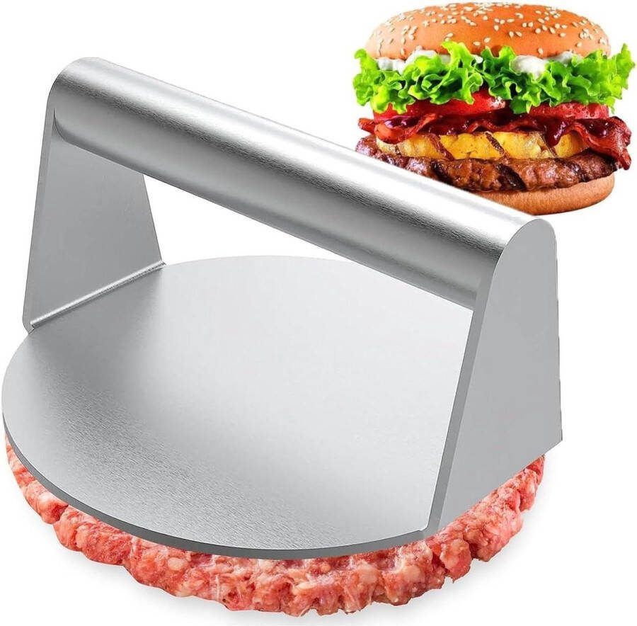 Professionele Burger Smasher 1 stuk RVS Smash Burger Press Ronde Burger Smasher voor Flat Top Grill Grillen Hamburger Steak BBQ Sandwich Hoogwaardige kwaliteit en duurzaamheid smash burger