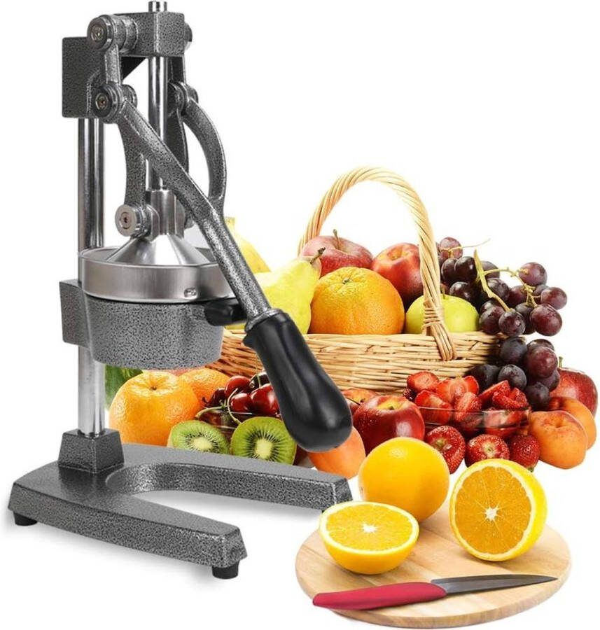 Professionele citruspers handmatige citruspers voor sinaasappels en limoenen metalen citroenpers hoogwaardige keuken citruspers (grijs) citruspers