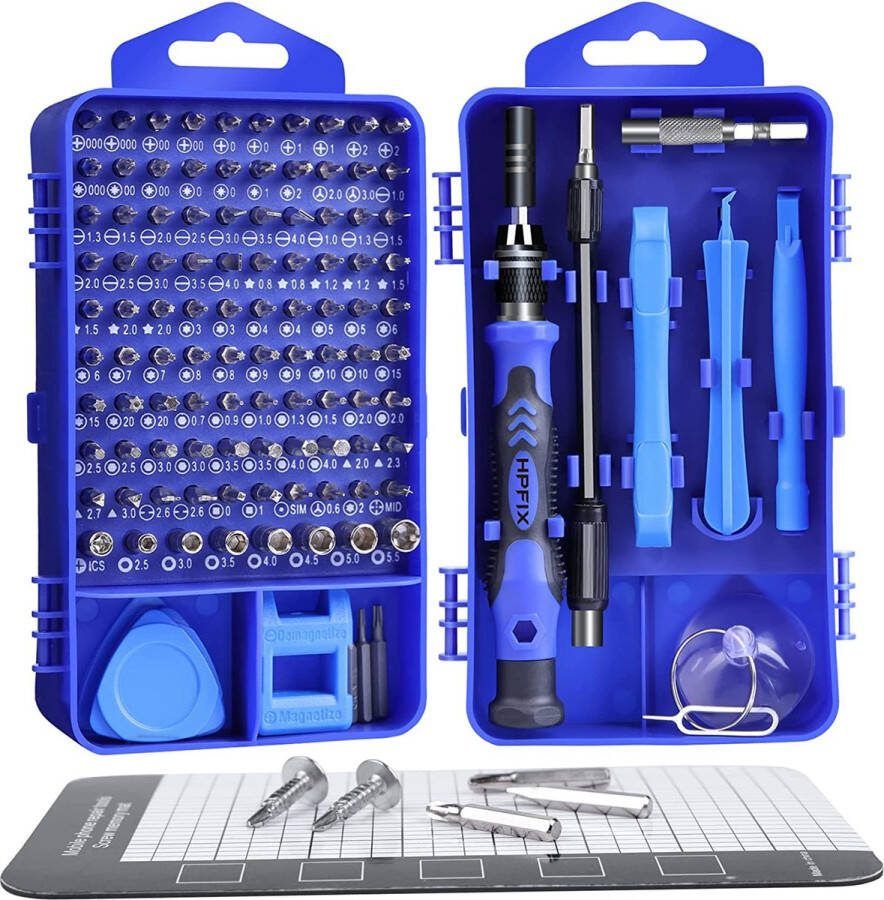 Professionele computerreparatieset 122-in-1 precisie-schroevendraaierset elektronica-reparatieset voor mobiele telefoon laptop tablet camera's Xbox-controller
