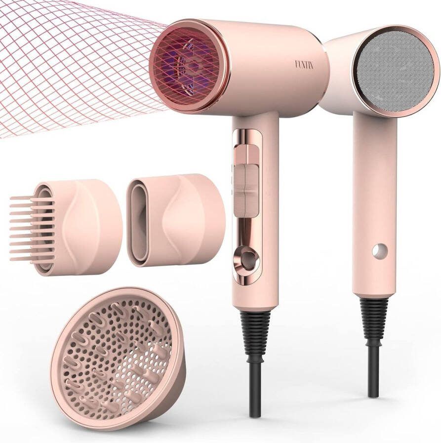 Professionele Föhn met 3 Opzetstukken Sneldrogend Haardroger 2400W