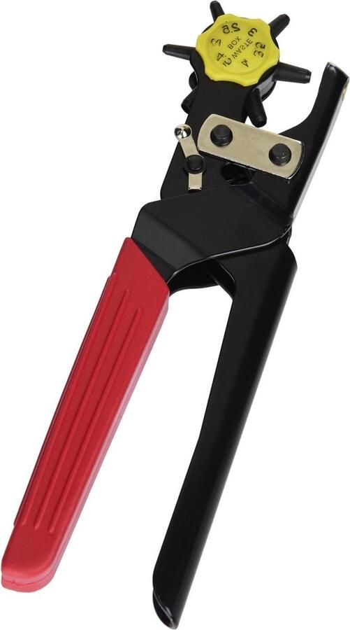 Professionele gatentang met 6 fluitjes gatdiameter 2-45 mm revolgattang met hefboomoverbrenging ponsen en stansen leer en andere materialen riemgattang stans Gaatjestang
