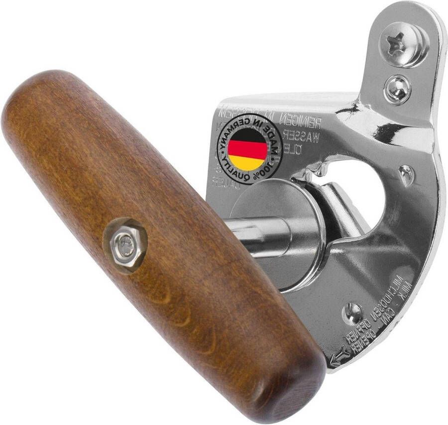 Professionele horeca blikopener van staal en hout Titan 12242260