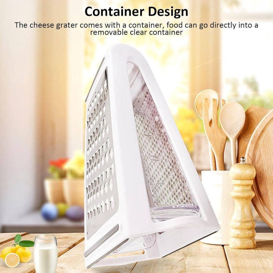 Professionele Kaasrasp Met Container Rasp Kaas Shredder Raspen Voor Keuken Rvs Voedsel Rasp Hand Rasp Praktisch en Duurzaam