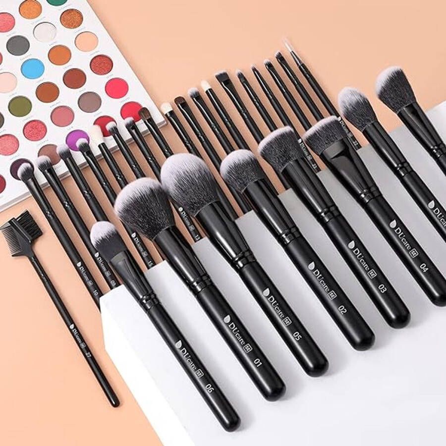 Professionele make-up-kwastenset eersteklas synthetische kwasten voor poeder vloeibare crème gezicht oogschaduw cosmetische kwast 27