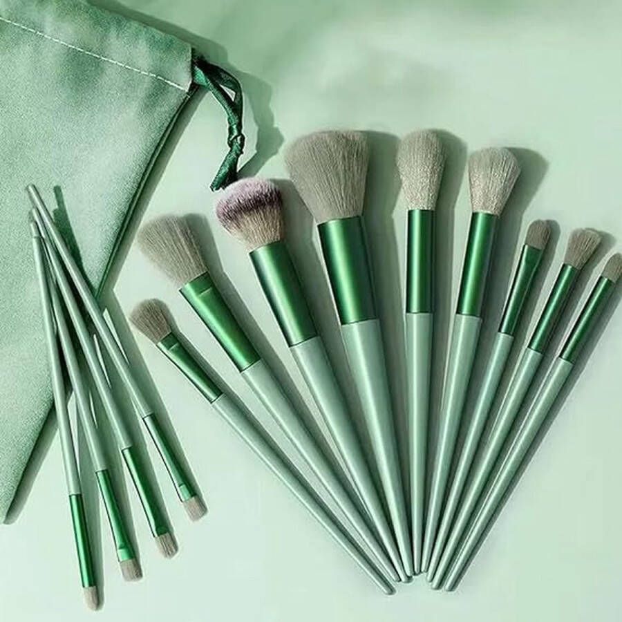 Professionele make-up-kwastenset eersteklas synthetische kwasten voor poeder vloeibare crème gezicht oogschaduw cosmetische kwast 13