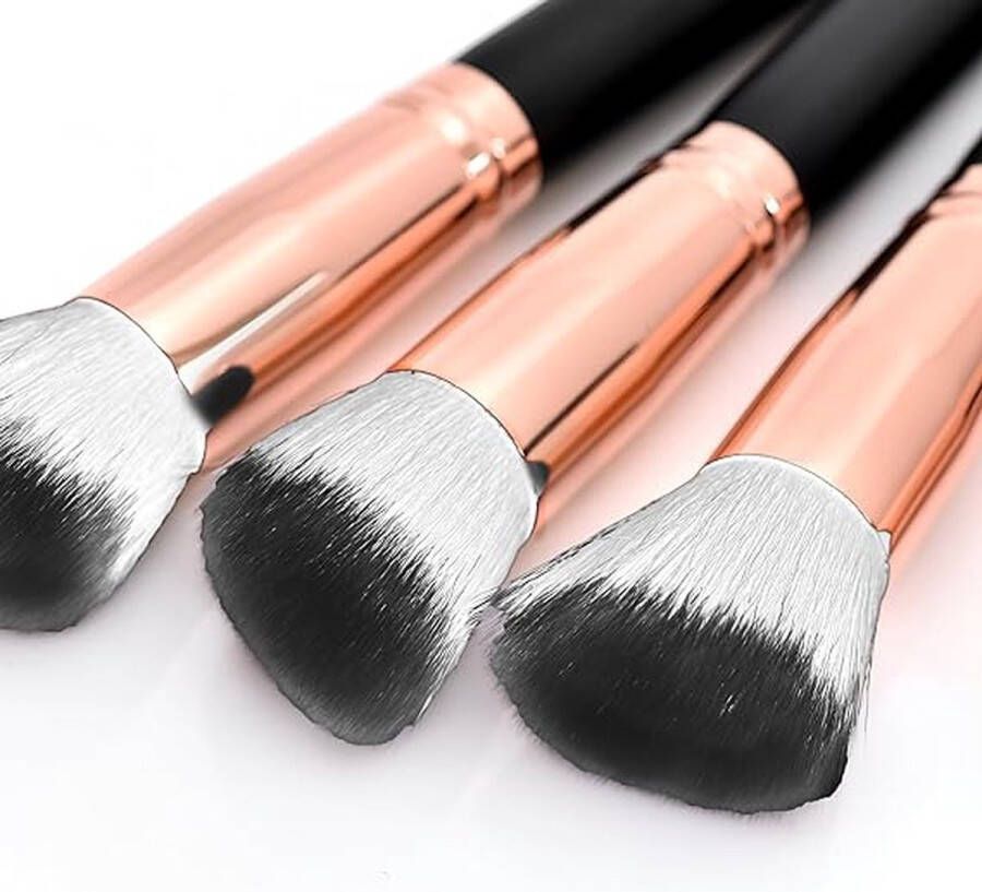 Professionele make-up-kwastenset eersteklas synthetische kwasten voor poeder vloeibare crème gezicht oogschaduw cosmetische kwast 10