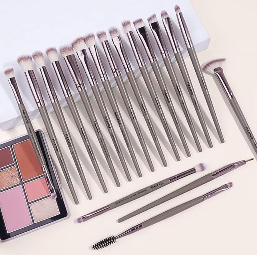 Professionele make-up-kwastenset eersteklas synthetische kwasten voor poeder vloeibare crème gezicht oogschaduw cosmetische kwast 20