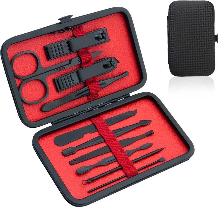 Professionele Manicureset Manicure Set Professionele Pedicure Kit Nagelverzorging Gereedschap 10pcs