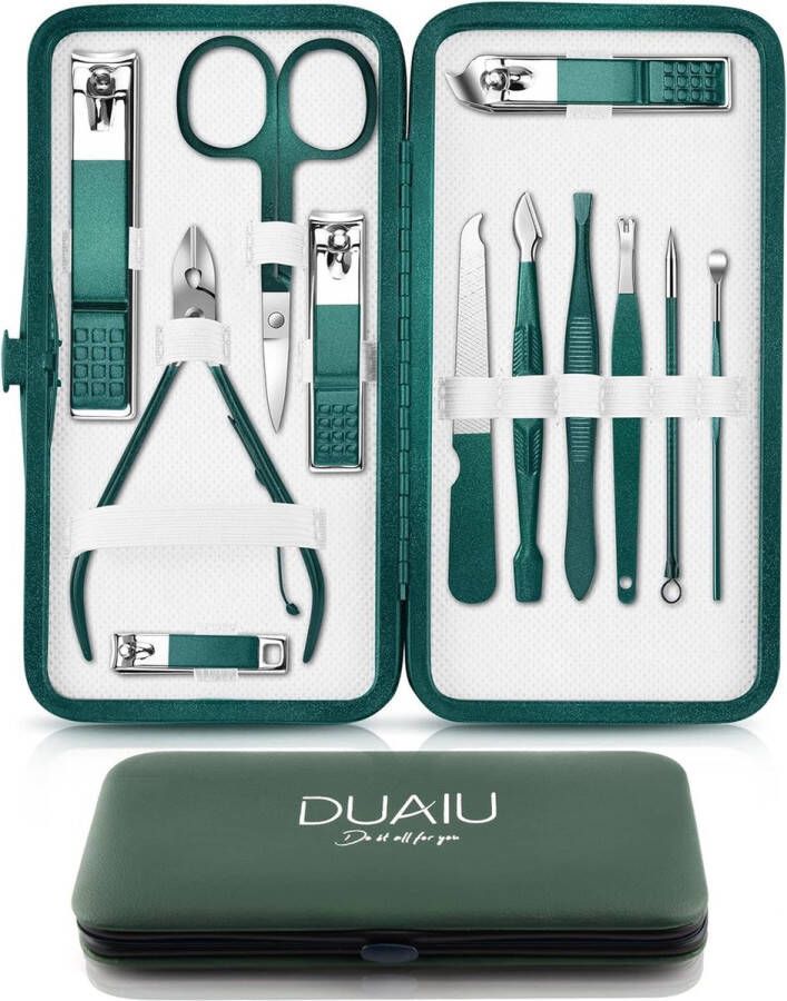 Professionele Manicureset Manicure Set Professionele Pedicure Kit Nagelverzorging Gereedschap 12-Piece