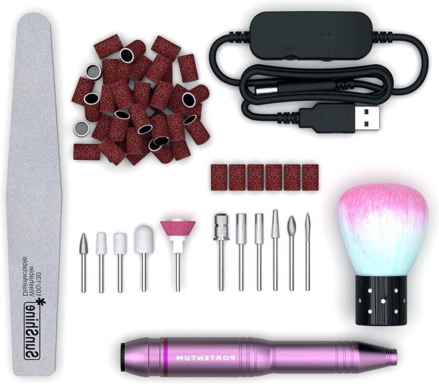 Professionele nageldraaimachine 13-in-1 25.000 omw min elektrische mani- en pedicure veilig en krachtig complete set voor semi-permanente nagels Nagelvijl elektrisch