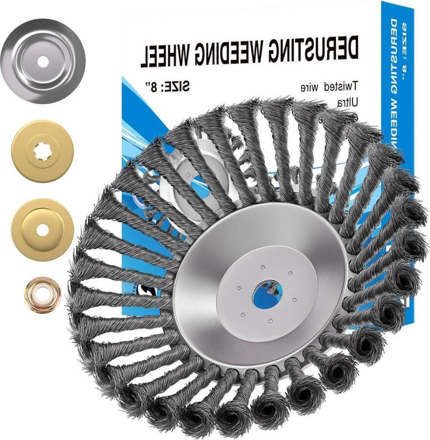 Professionele onkruidborstel boring 254 mm effectieve verwijdering van mos montageaccessoires 20 cm Onkruidborstel