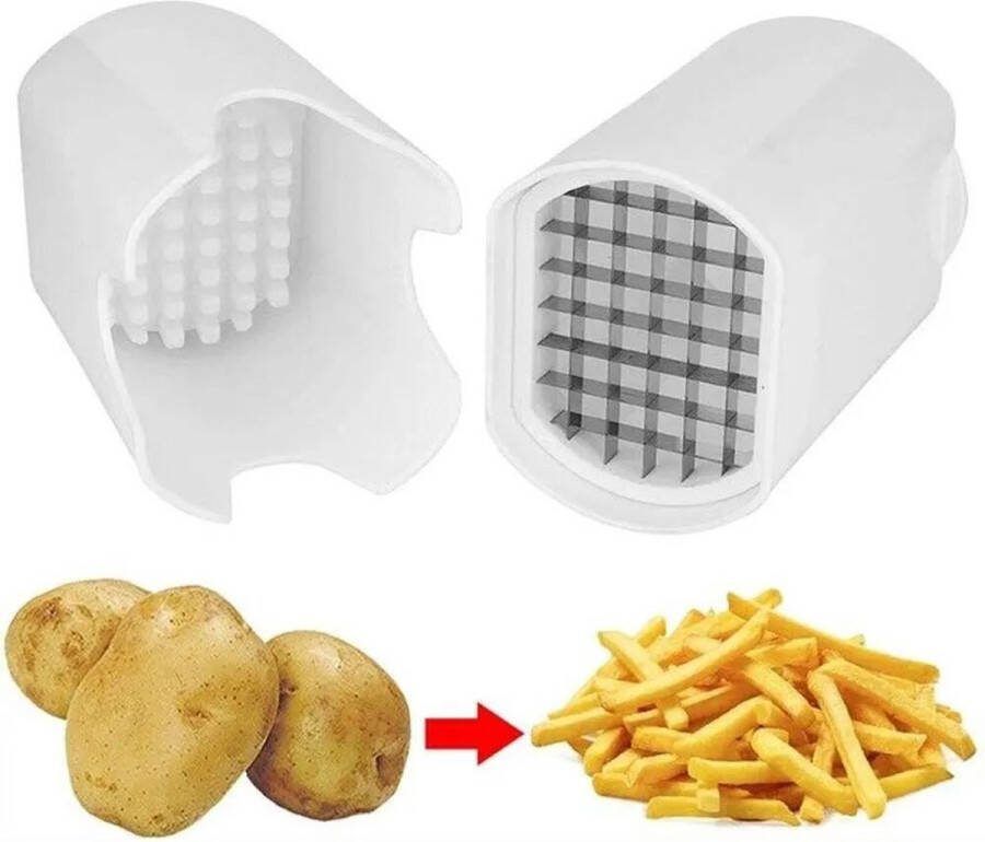 Professionele patatsnijder RVS messen Frietjessnijder Fritessnijder Frietsnijder van roestvrij staal professionele aardappelsnijder