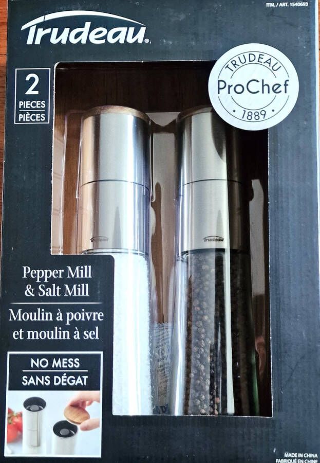 Professionele Peper en zoutmolen set