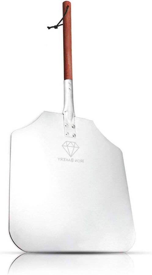 Professionele pizzaschep extra sterke eikensteel 66 cm hoogwaardige pizzaschep voor perfect gebakken pizza's