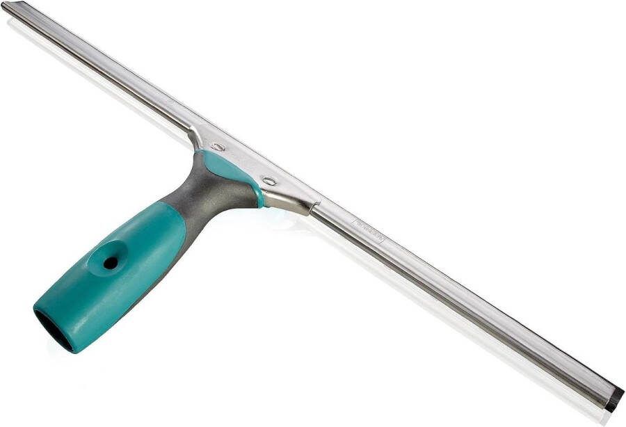 Professionele raamtrekker 45 cm zachte rubberen handgreep flexibele rubberen lip douchewisser met verschuifbare greeppositie ramenwasser telescopische