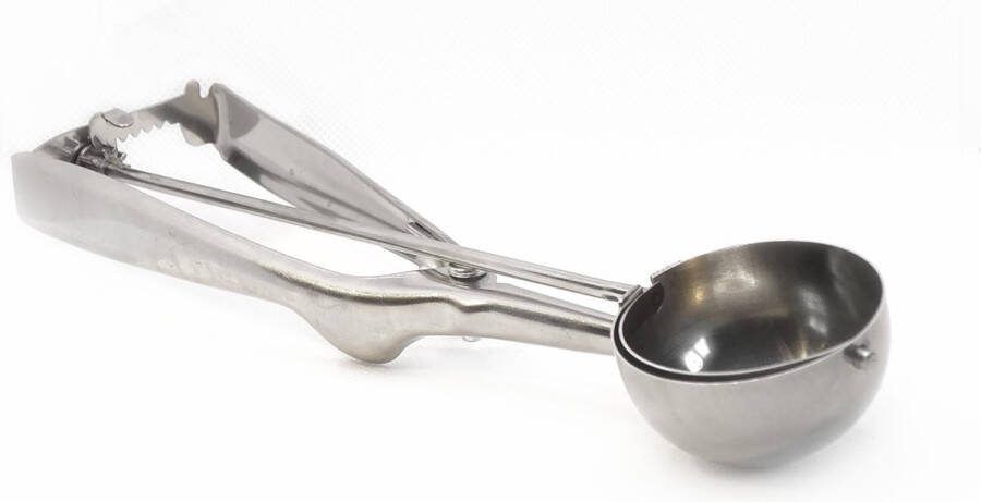MerkIoos Professionele Rvs Ijsschep 6cm Ijsbolletjes Ijsco – Professionele RVS ijsschep – 6 cm – ijsbolletjes en ijsco's – Duurzaam en gemakkelijk in gebruik – thuis en professioneel gebruik – Maakt perfect ronde ijsbolletjes