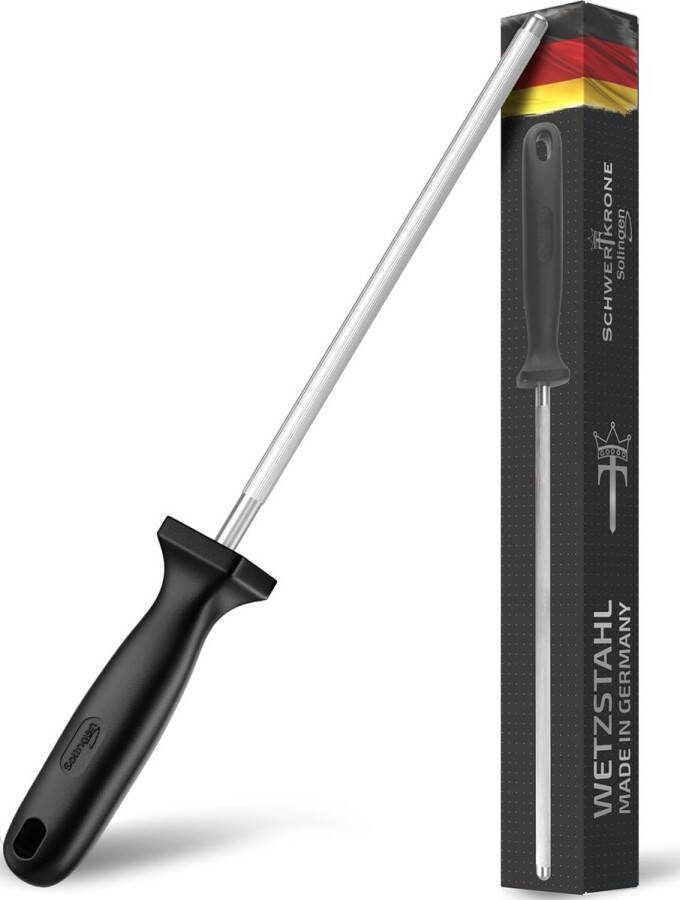 Professionele Slijpstaaf 34 cm Aanzetstaal van Chroom-Vanadium uit Solingen Duitsland Ideaal voor Perfecte Messenslijping