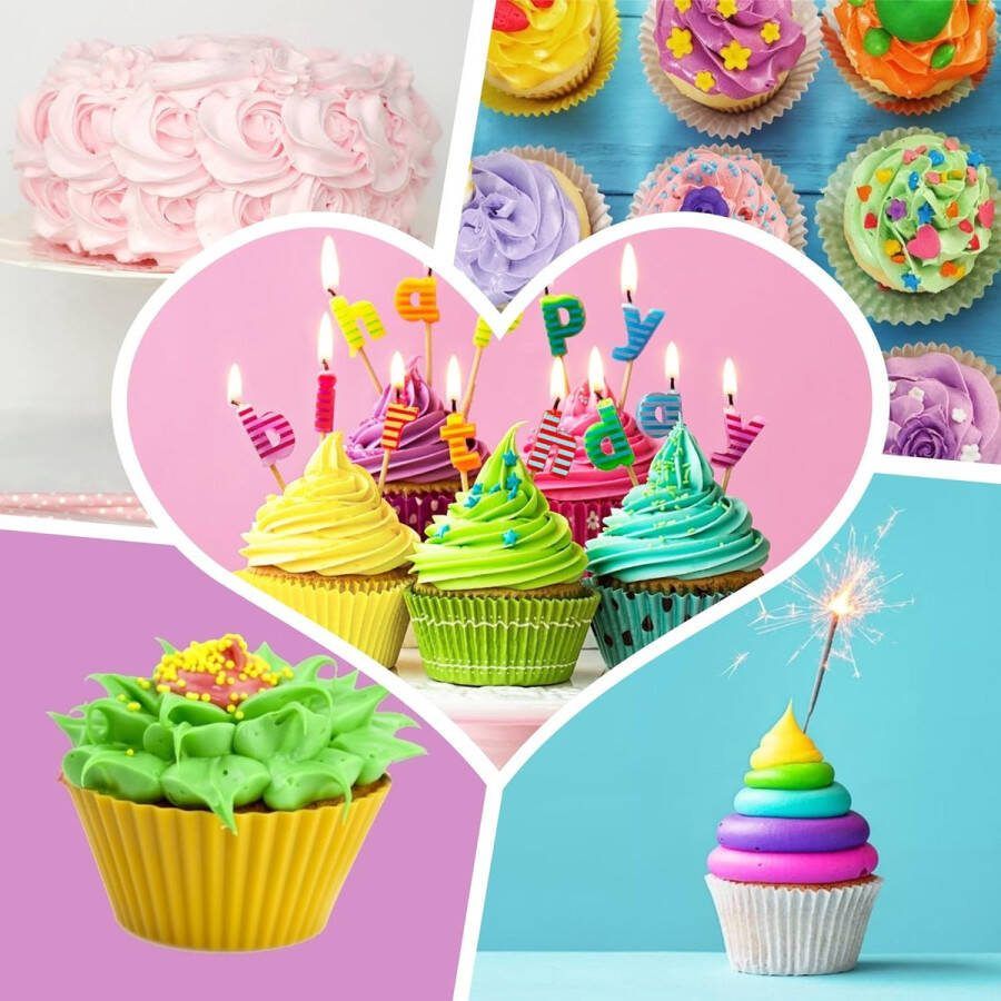 Professionele spuitzak met spuitmonden met 6 opzetstukken siliconen 35 cm adapter professionele roestvrijstalen opzetstukken voor cake taarten koekjesdecoratie vaatwasmachinebestendig
