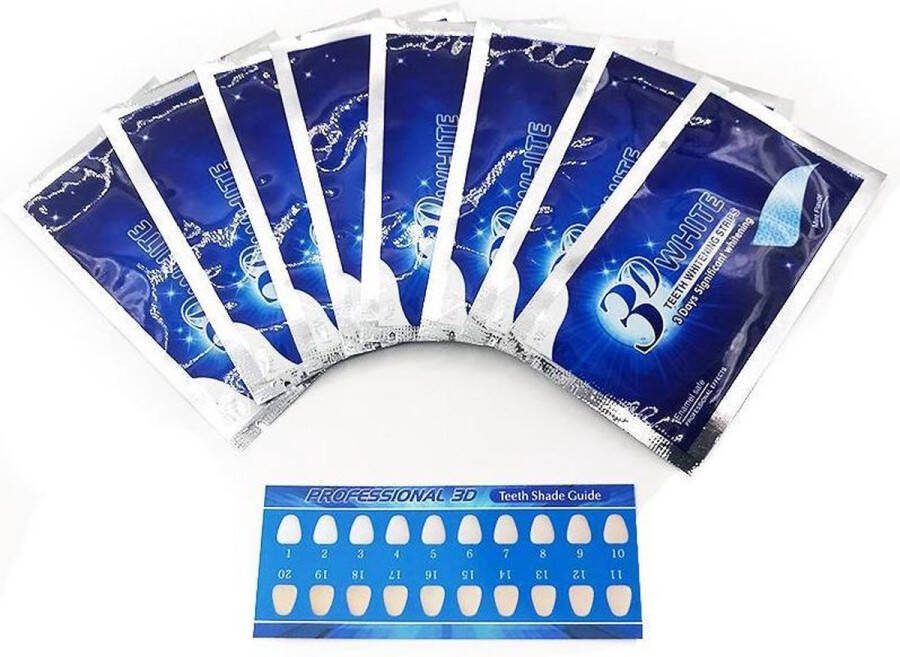 Merkloos Sans marque Professionele Tanden Bleek Strips Ultra 3D Teeth Whitening Strips Tanden bleken Voor ultra witte tanden 14 Strips