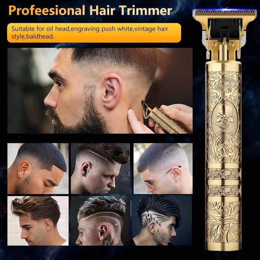 Professionele tondeuse trimmer voor heren baardtrimmer langhaartrimmer oplaadbaar