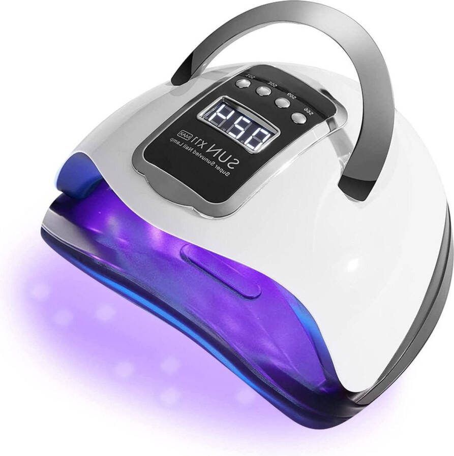 Professionele UV-ledlamp 280 W nageldroger sneldrogend nagelhardingslicht met timers draagbare handgreep lcd-display smart sensor