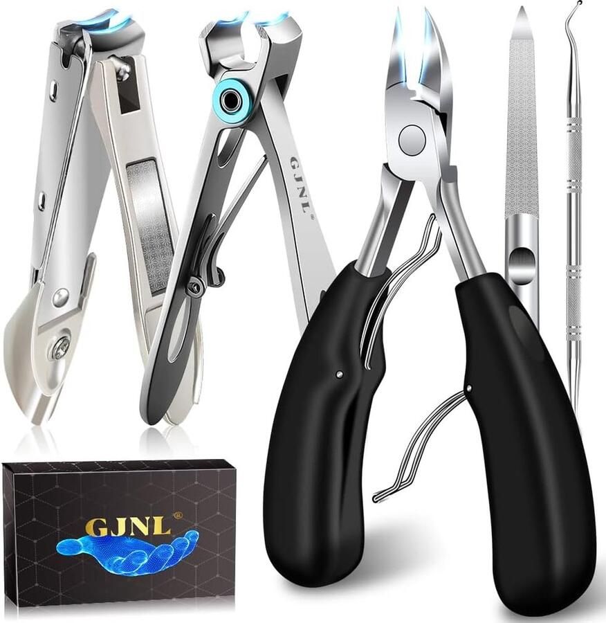 Professionele voetnageltang set nagelknippers super scherpe vingernagelknipper nagelschaar teennagels voor dikke nagels nagelknipper met nagelvanger voor senioren sterke teennagels