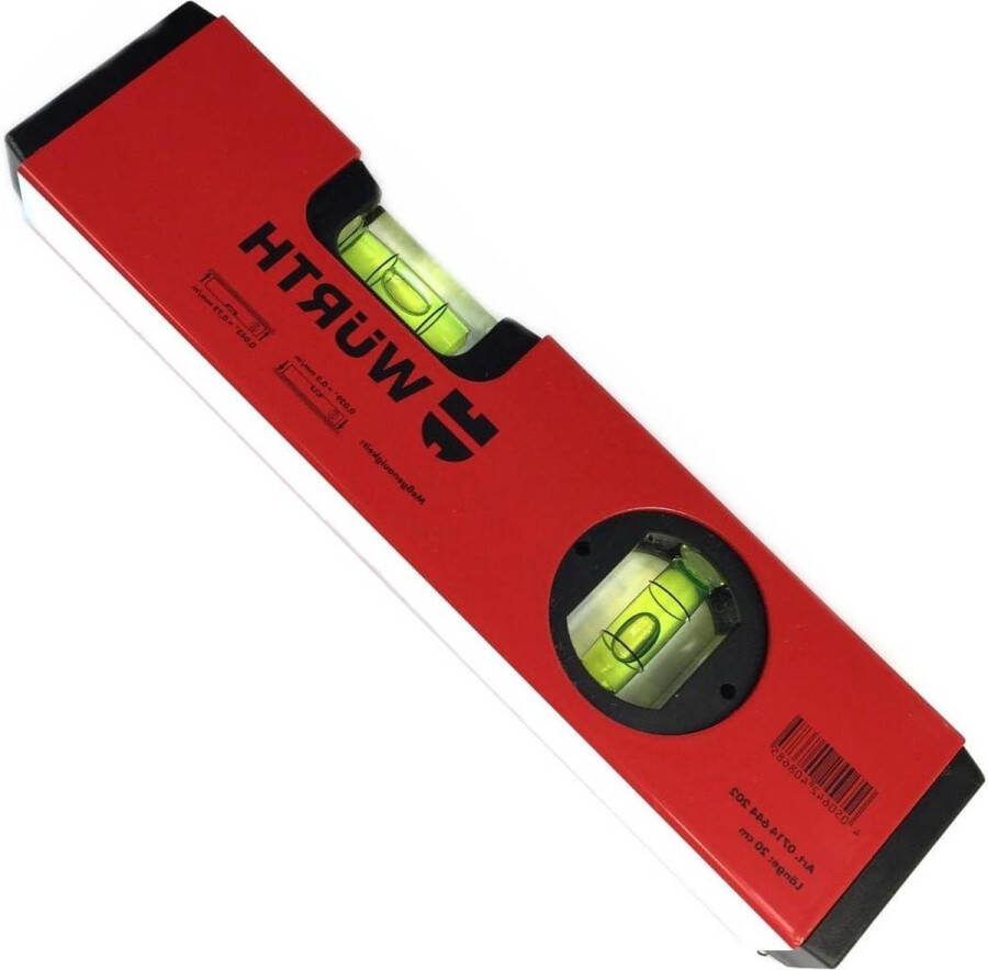 Professionele waterpas aluminium rechthoekig profiel meetnauwkeurigheid 05 mm m