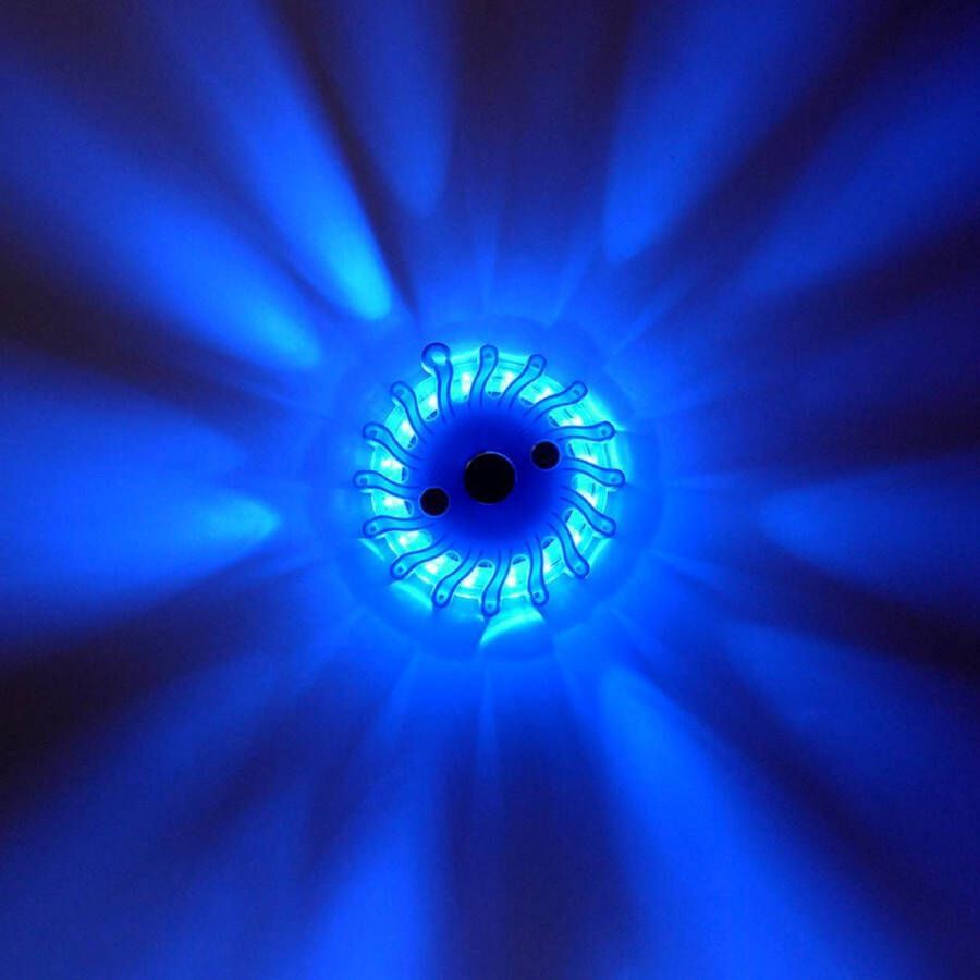 Proventa LED Zwaailamp Blauw met magneet 9 lichtstanden zwaailicht Waterproof IP67