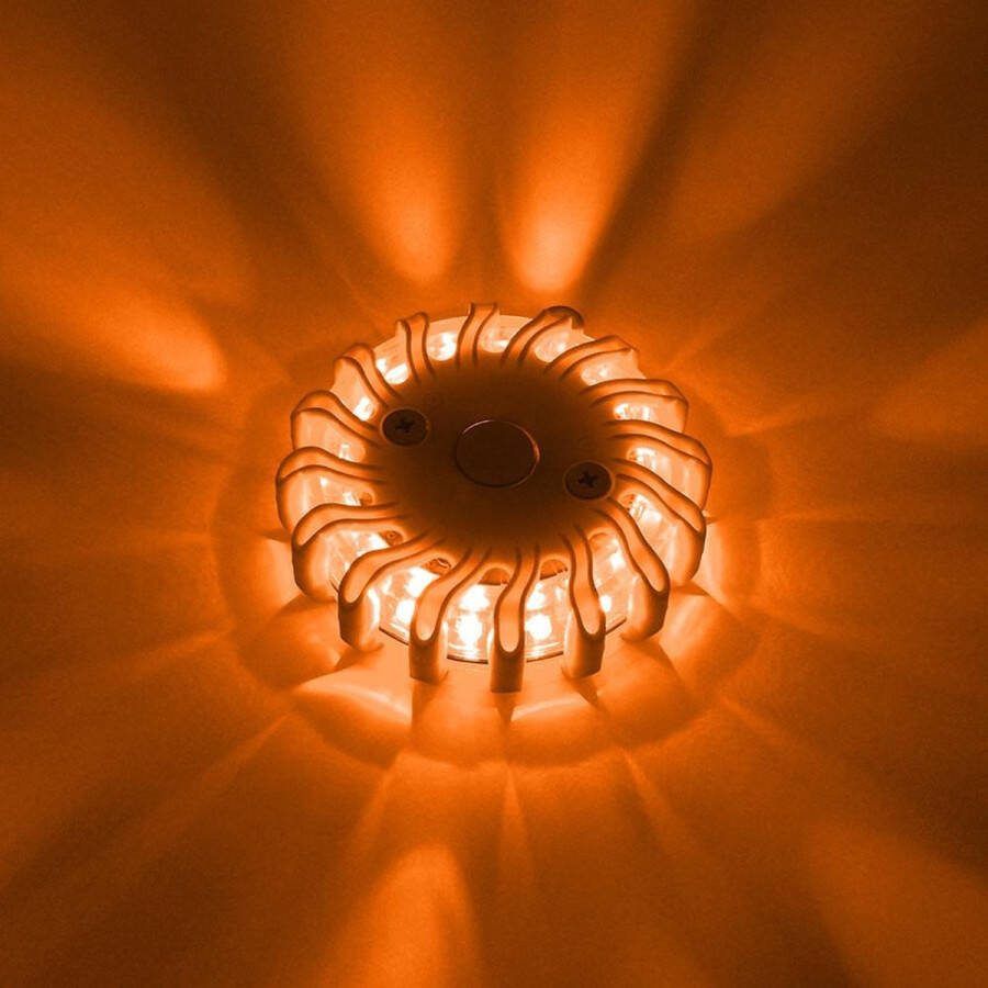 Proventa LED Zwaailamp Oranje met magneet 9 lichtstanden zwaailicht Waterproof IP67