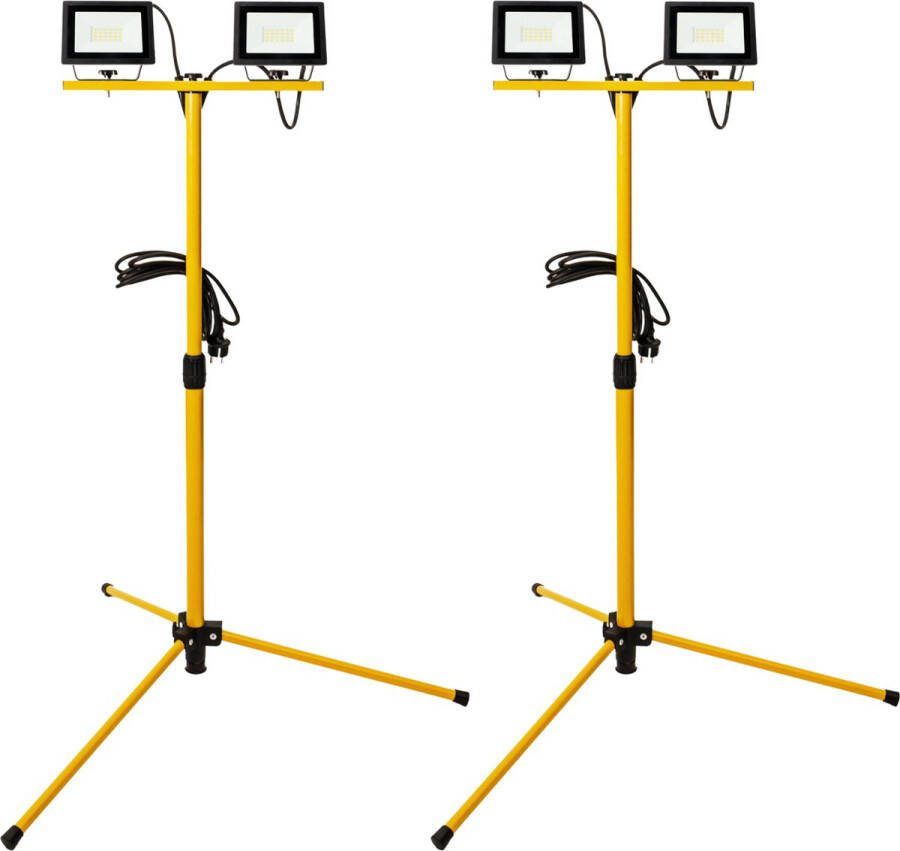 ProWork DUO Tripod LED werklampen op statief In hoogte verstelbaar 4250 lm DUOPACK