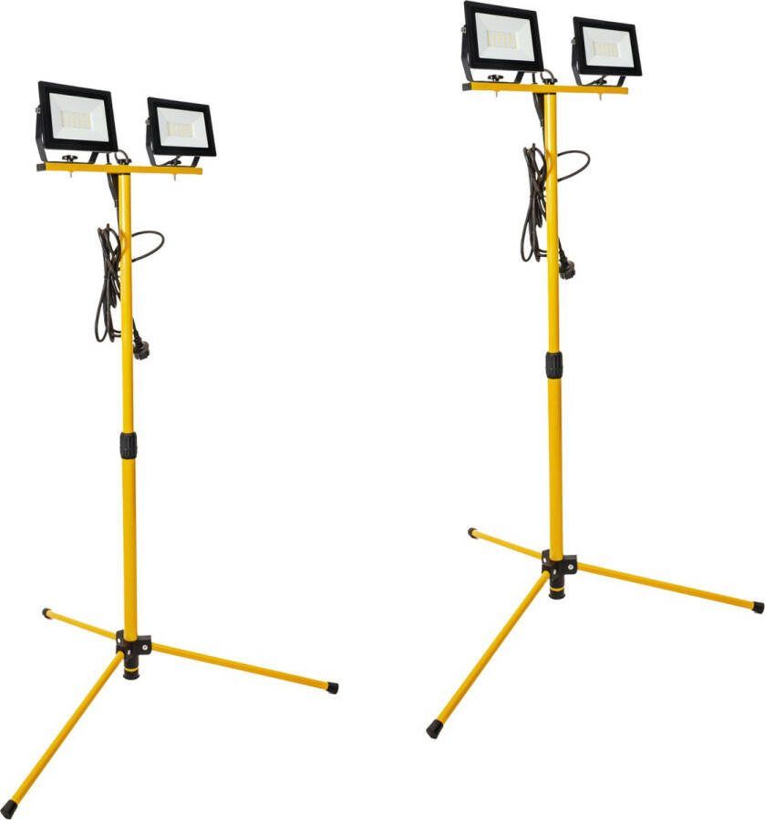 ProWork DUO Tripod LED werklampen op statief In hoogte verstelbaar 6370 lm DUOPACK