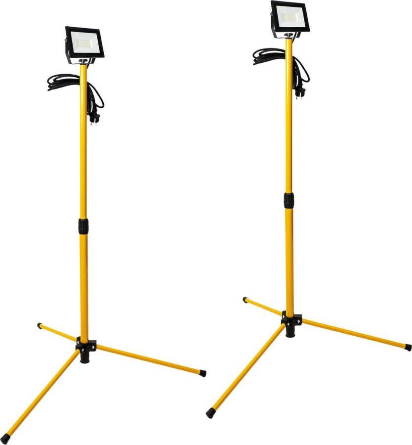 ProWork Tripod LED Bouwlampen op statief In hoogte verstelbaar 3180 lm DUOPACK