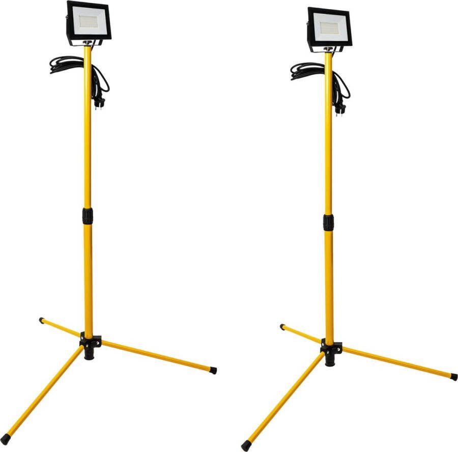 ProWork Tripod LED Bouwlampen op statief In hoogte verstelbaar 5310 lm DUOPACK