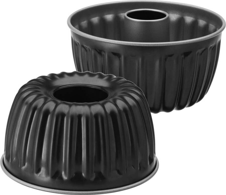 Puddingvorm Inspiratie tulbandvorm klein 17 cm geribbeld design ronde tulbandvorm mini bakvorm klein gecoat springvorm klein voor 1 2 recept puddingvorm