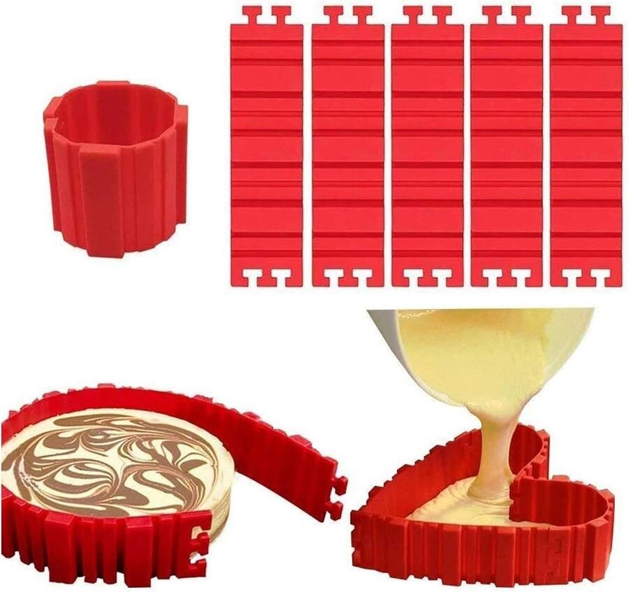 Puddingvorm Siliconen Cakevorm Cake Pan Snake DIY Bake Tools Ontwerp uw Cakes Elke Vorm 5 STKS html content nodig puddingvorm