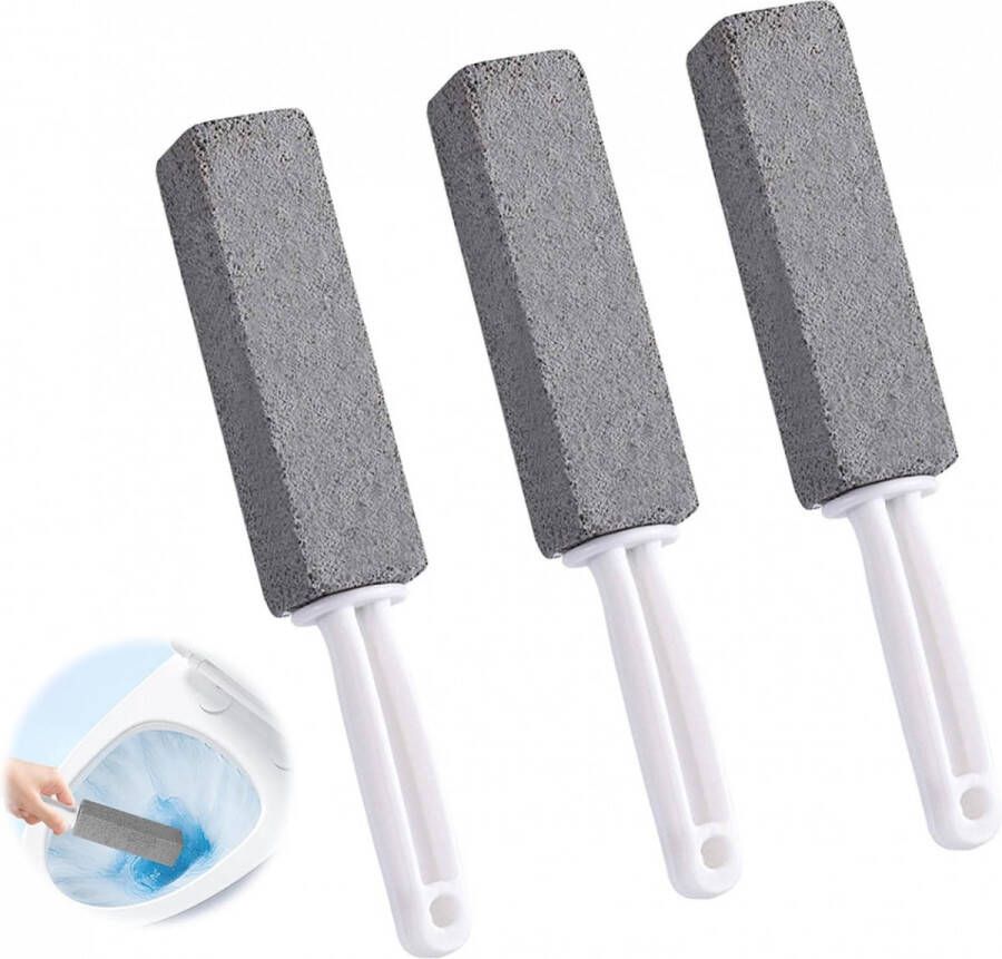 Puimsteen voor WC 3 stuks Puimsteen voor schoonmaak Toiletborstel Scouring stone Verwijder urine en kalksteen WC borstel Puimsteen Kalkaanslag verwijderaar Toilet Reiniging Ontkalken schuurblo