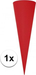 Rayher hobby materialen Puntvormige knutsel schoolzak rood 70cm