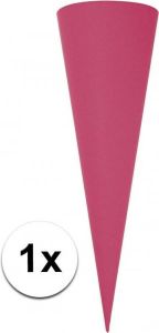 Rayher hobby materialen Puntvormige knutsel schoolzak roze 70cm