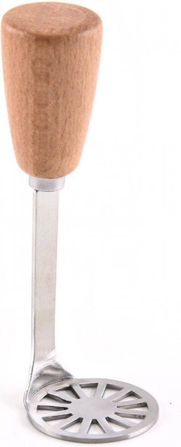 Pureestamper Houten Aardappelstamper Stamper Aardappelpuree Tool Kitchen Tools Stamper voor aardappelen en voor fijne aardappelpuree en als fruitpers of voor spaetzle