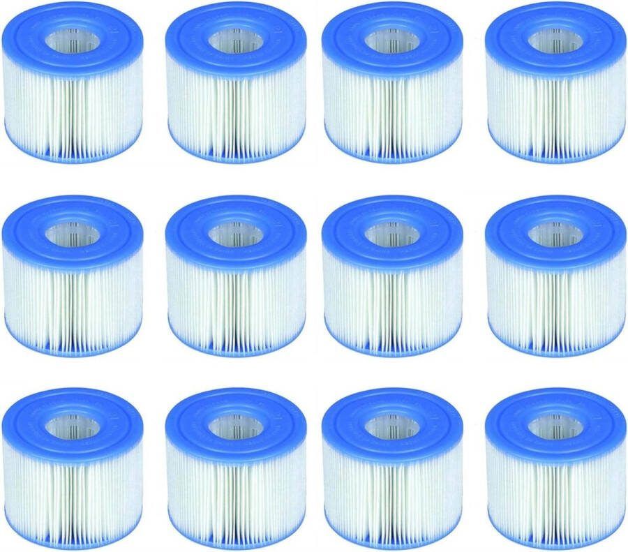PureSpa Type S1 Easy Set Pool Cartridges (12 filters) 2 stuks blauw Extra Filters