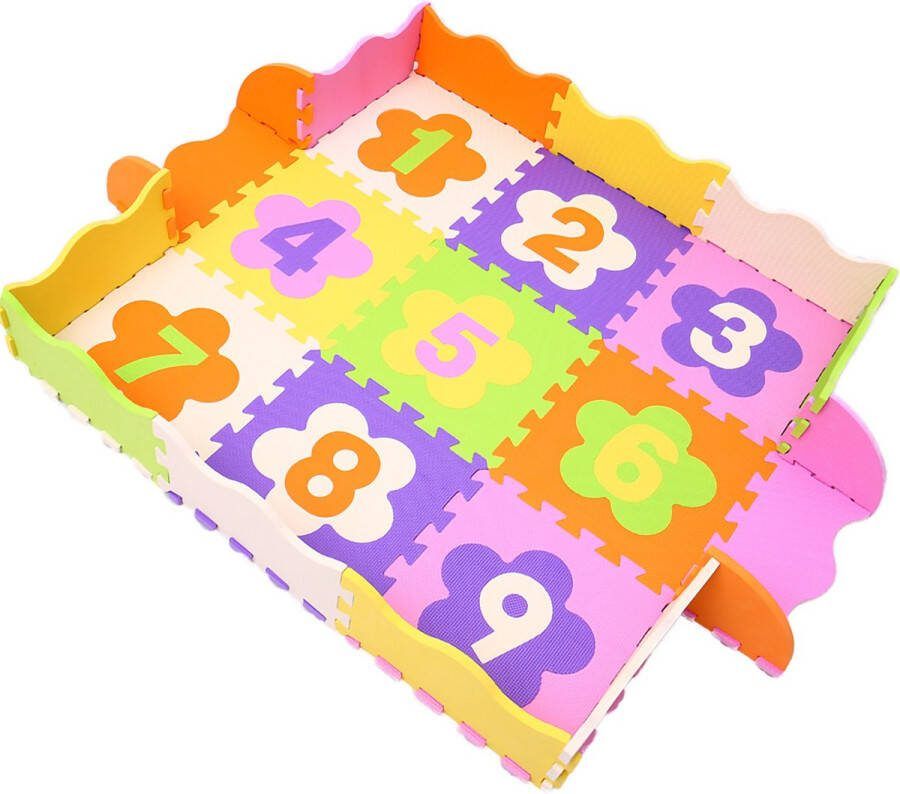 Puzzelmat cijfers EVA FOAM 16 stuks