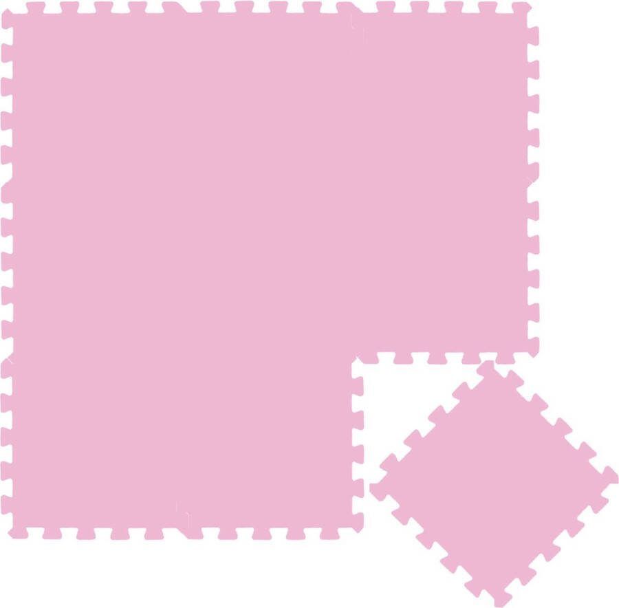 Puzzelmat van Foam – 30x30cm 9 Delig – Vlo – Speelmat voor Baby s en Kinderen – Roze
