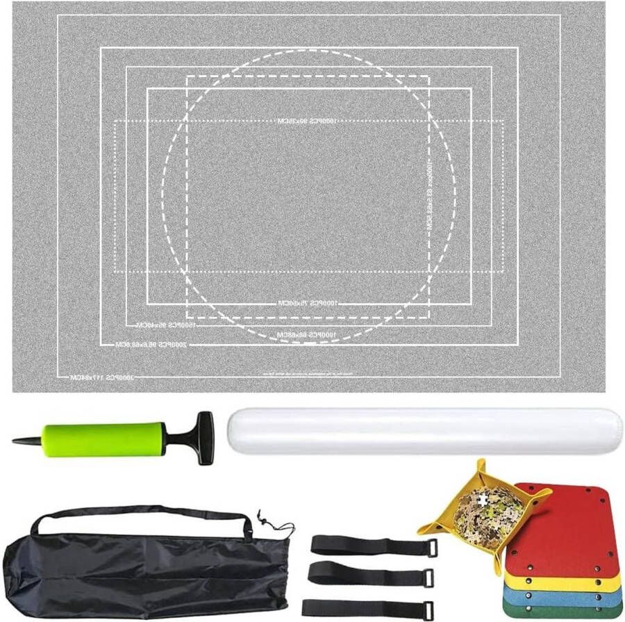 Puzzelmat van vliesstof Puzzelonderlegger Opbergmat voor puzzels tot 3000 stukjes
